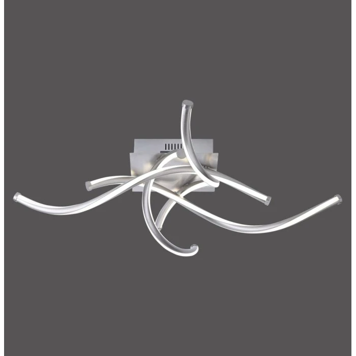 Paul Neuhaus Q-Serie Paul Neuhaus Q-MALINA Deckenleuchte LED Nickel-Matt, 4-flammig, Fernbedienung 5 Paul Neuhaus Q-Serie Paul Neuhaus Q-MALINA Deckenleuchte LED Nickel-Matt, 4-flammig, Fernbedienung – Bild 5