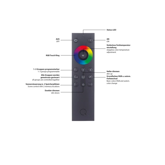 Paul Neuhaus Q-Serie Paul Neuhaus Q-NIGHTSKY Deckenleuchte LED Aluminium, 1-flammig, Fernbedienung 7 Paul Neuhaus Q-Serie Paul Neuhaus Q-NIGHTSKY Deckenleuchte LED Aluminium, 1-flammig, Fernbedienung – Bild 7