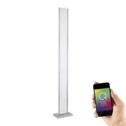 Paul Neuhaus Q-Serie Paul Neuhaus Q-ROSA Stehleuchte LED Edelstahl, 1-flammig, Fernbedienung