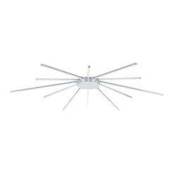 Paul Neuhaus Q-Serie Paul Neuhaus Q-SUNSHINE Deckenleuchte LED Aluminium, 12-flammig, Fernbedienung