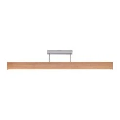 Paul Neuhaus Q-Serie Paul Neuhaus Q-TIMBER Deckenleuchte LED Holz hell, 1-flammig, Fernbedienung