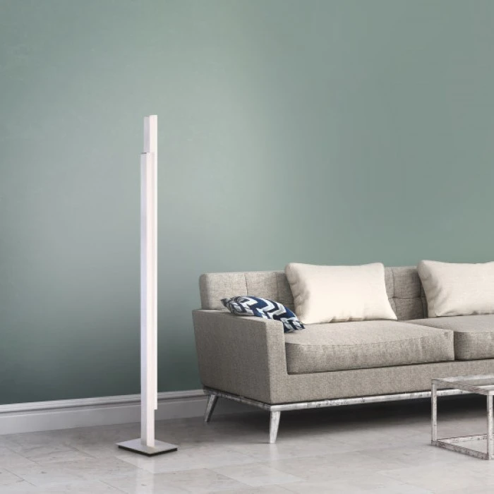 Paul Neuhaus Q-Serie Paul Neuhaus Q-TOWER Stehleuchte LED Aluminium, 2-flammig, Fernbedienung 1 Paul Neuhaus Q-Serie Paul Neuhaus Q-TOWER Stehleuchte LED Aluminium, 2-flammig, Fernbedienung