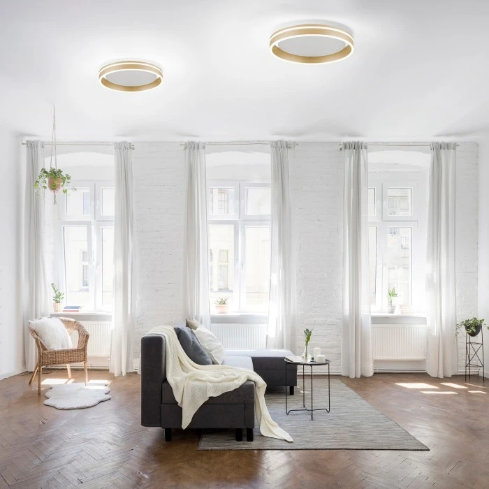 Paul Neuhaus Q-Serie Paul Neuhaus Q-VITO Deckenleuchte LED Messing, 1-flammig, Fernbedienung 1 Paul Neuhaus Q-Serie Paul Neuhaus Q-VITO Deckenleuchte LED Messing, 1-flammig, Fernbedienung