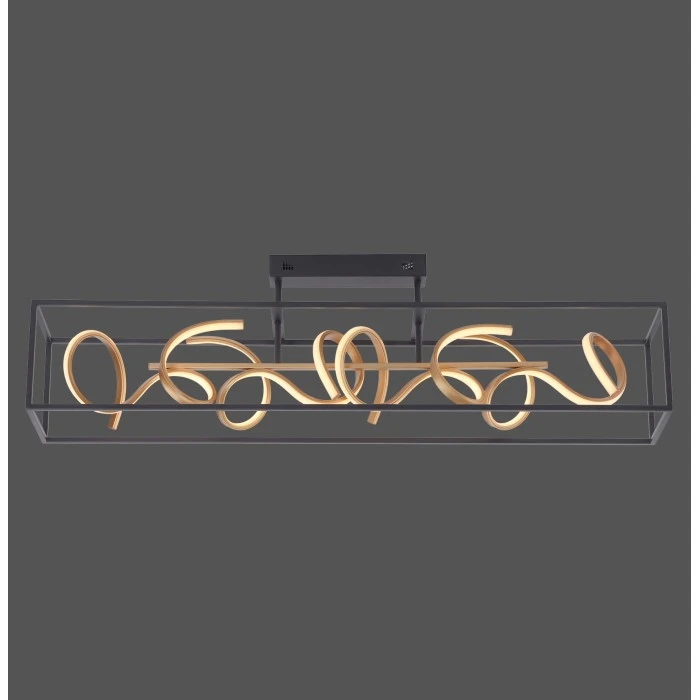 Paul Neuhaus Leuchten Paul Neuhaus SELINA Deckenleuchte LED Schwarz, 4-flammig 2 Paul Neuhaus Leuchten Paul Neuhaus SELINA Deckenleuchte LED Schwarz, 4-flammig – Bild 2