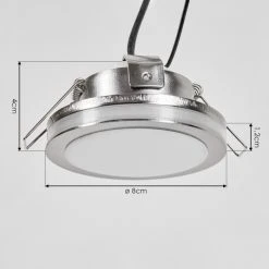 Hofstein Percoq Einbauleuchte LED Nickel-Matt, 1-flammig -LED Leuchten Verkäufe 2022 percoq einbauleuchte h3655016 3