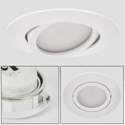 Hofstein Percoq Einbauleuchte LED Weiß, 1-flammig