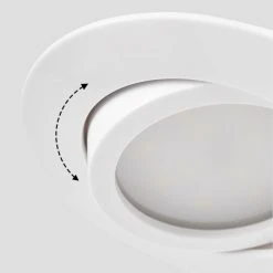 Hofstein Percoq Einbauleuchte LED Wei&szlig;, 1-flammig -LED Leuchten Verkäufe 2022 percoq einbauleuchte h3655030 5