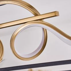 Hofstein Pericos Deckenleuchte LED Schwarz, Gold, 4-flammig -LED Leuchten Verkäufe 2022 pericos deckenleuchte h3375464 5