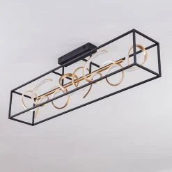 Hofstein Pericos Deckenleuchte LED Schwarz, Gold, 4-flammig -LED Leuchten Verkäufe 2022 pericos deckenleuchte h3375464 7