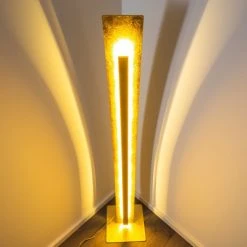 Hofstein Petrolia Stehleuchte LED Gold, 1-flammig -LED Leuchten Verkäufe 2022 petrolia stehleuchte h3009802 10