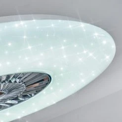 Hofstein Petrovac Deckenventilator LED Chrom, Weiß, 1-flammig, Fernbedienung 44 Hofstein Petrovac Deckenventilator LED Chrom, Weiß, 1-flammig, Fernbedienung -LED Leuchten Verkäufe 2022 petrovac deckenventilator h3334980 20