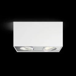 Philips Leuchten Philips Box Deckenleuchte LED Weiß, 2-flammig