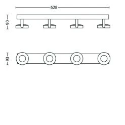 Philips Leuchten Philips Clockwork Deckenleuchte LED Weiß, 4-flammig -LED Leuchten Verkäufe 2022 philips clockwork deckenleuchte 531743116 2