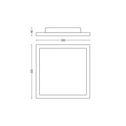 Philips Leuchten Philips Hue White Amb. Aurelle Deckenpanel LED Weiß, 1-flammig