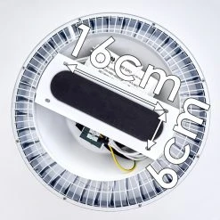 Hofstein Piacenza Deckenventilator LED Chrom, Wei&szlig;, 1-flammig, Fernbedienung -LED Leuchten Verkäufe 2022 piacenza deckenventilator h3335000 22