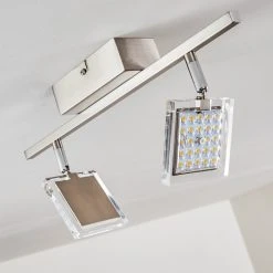 Hofstein Piney Deckenleuchte LED Nickel-Matt, 2-flammig -LED Leuchten Verkäufe 2022 piney deckenleuchte h3157084 do1 14