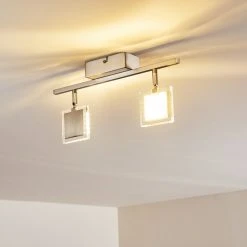 Hofstein Piney Deckenleuchte LED Nickel-Matt, 2-flammig -LED Leuchten Verkäufe 2022 piney deckenleuchte h3157084 do1 18