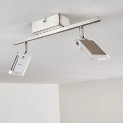 Hofstein Piney Deckenleuchte LED Nickel-Matt, 2-flammig -LED Leuchten Verkäufe 2022 piney deckenleuchte h3157084 do2 4