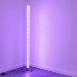 Hofstein Pipe RGB Stehlampe LED Nickel-Matt, 1-flammig, Fernbedienung, Farbwechsler -LED Leuchten Verkäufe 2022 pipe rgb stehlampe h3266038 do4 11