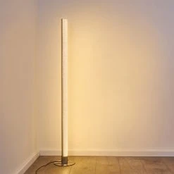 Hofstein Pipe RGB Stehlampe LED Nickel-Matt, 1-flammig, Fernbedienung, Farbwechsler -LED Leuchten Verkäufe 2022 pipe rgb stehlampe h3266038 do4 17