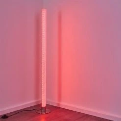 Hofstein Pipe RGB Stehlampe LED Nickel-Matt, 1-flammig, Fernbedienung, Farbwechsler -LED Leuchten Verkäufe 2022 pipe rgb stehlampe h3266038 do4 19