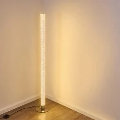 Hofstein Pipe RGB Stehlampe LED Nickel-Matt, 1-flammig, Fernbedienung, Farbwechsler -LED Leuchten Verkäufe 2022 pipe rgb stehlampe h3266038 do4 22