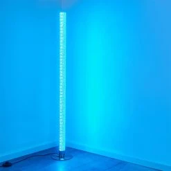 Hofstein Pipe RGB Stehlampe LED Nickel-Matt, 1-flammig, Fernbedienung, Farbwechsler -LED Leuchten Verkäufe 2022 pipe rgb stehlampe h3266038 do4 23