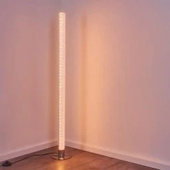 Hofstein Pipe RGB Stehlampe LED Nickel-Matt, 1-flammig, Fernbedienung, Farbwechsler -LED Leuchten Verkäufe 2022 pipe rgb stehlampe h3266038 do4 29