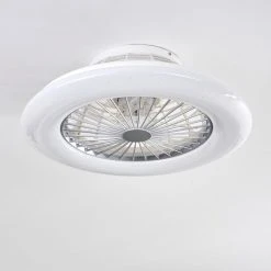 Hofstein Piraeus Deckenventilator LED Wei&szlig;, Titan, 1-flammig, Fernbedienung -LED Leuchten Verkäufe 2022 piraeus deckenventilator h3335024 4