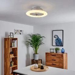 Hofstein Piraeus Deckenventilator LED Wei&szlig;, Titan, 1-flammig, Fernbedienung -LED Leuchten Verkäufe 2022 piraeus deckenventilator h3335024 8