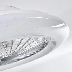 Hofstein Piraeus Deckenventilator LED Wei&szlig;, Titan, 1-flammig, Fernbedienung -LED Leuchten Verkäufe 2022 piraeus deckenventilator h3335024 9