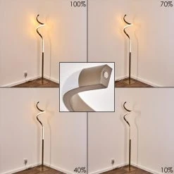 Hofstein Pitasch Stehleuchte LED Nickel-Matt, 1-flammig -LED Leuchten Verkäufe 2022 pitasch stehleuchte h3299104 do1 3