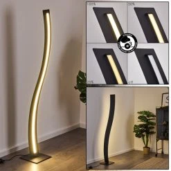 Hofstein Pitasch Stehleuchte LED Schwarz, 1-flammig