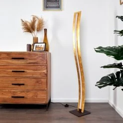 Hofstein Pitasch Stehleuchte LED Gold, 1-flammig -LED Leuchten Verkäufe 2022 pitasch stehleuchte h3380789 5