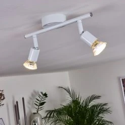 Hofstein Planes Deckenleuchte LED Wei&szlig;, 2-flammig