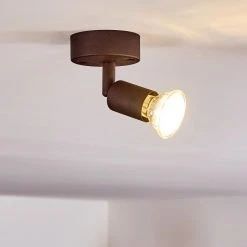 Hofstein Planes Deckenleuchte LED Rostfarben, 1-flammig