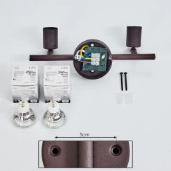 Hofstein Planes Deckenleuchte LED Rostfarben, 2-flammig -LED Leuchten Verkäufe 2022 planes deckenleuchte h3396513 4