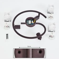 Hofstein Planes Deckenleuchte LED Rostfarben, 3-flammig -LED Leuchten Verkäufe 2022 planes deckenleuchte h3396537 4