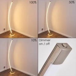 Hofstein Playa Stehleuchte LED Nickel-Matt, 1-flammig -LED Leuchten Verkäufe 2022 playa stehleuchte h3268438 do1 5