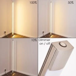 Hofstein Playa Stehleuchte LED Nickel-Matt, 1-flammig -LED Leuchten Verkäufe 2022 playa stehleuchte h3268797 do1 3