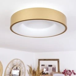 Hofstein Playas Deckenleuchte LED Wei&szlig;, Gold, 1-flammig -LED Leuchten Verkäufe 2022 playas deckenleuchte h3459980 4