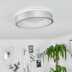 Hofstein Playas Deckenleuchte LED Silber, Wei&szlig;, 1-flammig -LED Leuchten Verkäufe 2022 playas deckenleuchte h3551196 9