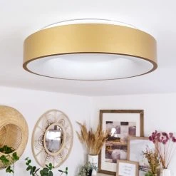 Hofstein Playas Deckenleuchte LED Wei&szlig;, Gold, 1-flammig -LED Leuchten Verkäufe 2022 playas deckenleuchte h3551301 4