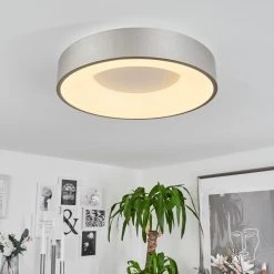 Hofstein Playas Deckenleuchte LED Silber, Wei&szlig;, 1-flammig -LED Leuchten Verkäufe 2022 playas deckenleuchte h3571040 6