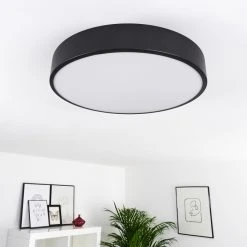 Hofstein Plovdiv Deckenleuchte LED Schwarz, 1-flammig, Fernbedienung -LED Leuchten Verkäufe 2022 plovdiv deckenleuchte h3334782 16