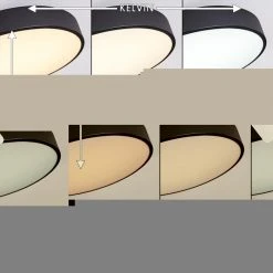 Hofstein Plovdiv Deckenleuchte LED Schwarz, 1-flammig, Fernbedienung -LED Leuchten Verkäufe 2022 plovdiv deckenleuchte h3334782 2