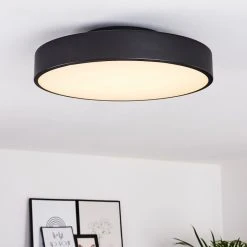 Hofstein Plovdiv Deckenleuchte LED Schwarz, 1-flammig, Fernbedienung -LED Leuchten Verkäufe 2022 plovdiv deckenleuchte h3334782 24