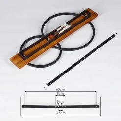 Hofstein Pompu Deckenleuchte LED Schwarz, Holz dunkel, 2-flammig -LED Leuchten Verkäufe 2022 pompu deckenleuchte h3392249 4