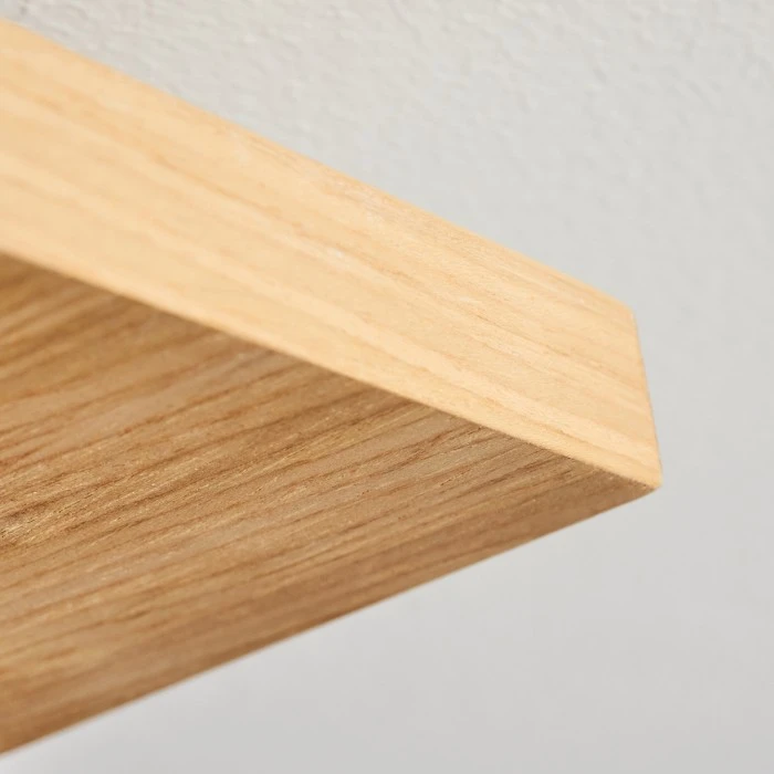 Hofstein Pompu Deckenleuchte LED Schwarz, Holz hell, 3-flammig 13 Hofstein Pompu Deckenleuchte LED Schwarz, Holz hell, 3-flammig – Bild 13