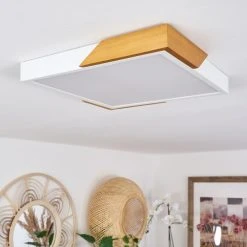 Hofstein Pontchardon Deckenleuchte LED Wei&szlig;, Naturfarben, 1-flammig -LED Leuchten Verkäufe 2022 pontchardon deckenleuchte h3653562 9